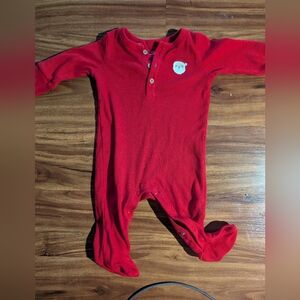 Carter's Red Santa Footie Pajamas